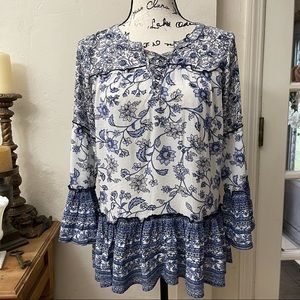 Living Doll Ruffle Boho Top